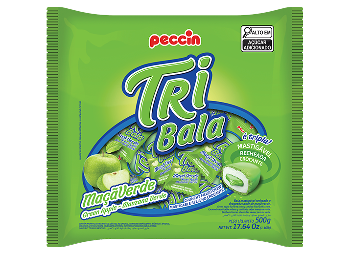 Comercial Marinete | Balas Tri Bala Maca Verde 500Gr Unid Peccin